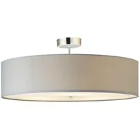Brilliant Deckenleuchte Andria, ohne Leuchtmittel, mit Stoffschirm, 26,5 cm Höhe, Ø 60 cm, E27, Metall/Textil