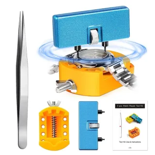 3 PCS Watch Repair Tool Set Watch Wrench Back Remover Tool Adjustable Opener Back Case Remover Watch Case Back Opener Se