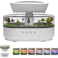 TUWENA Diffuser 7 Farben LED Regentropfen Aromatherapie Maschine Luftbefeuchter, 0,25 l Wassertank, Ultraschallzerstäuber