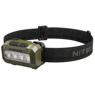 Nitecore HA19 600 Lumen Headlamp 6 Light Sources (3000K/4500K/6500K White + RGB) IP68 Waterproof LED Head Torch 2× AA Ba