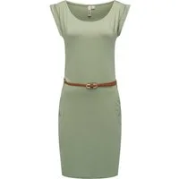 Ragwear Sommerkleid Tagg Damen Kurzarm-Kleid mit Taillengürtel und Taschen