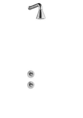 JEE-O cone 01 Wand-Duschkombination mit Thermostat, edelstahl gebürstet, 900-6410 900-6410