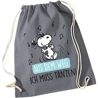 United Labels® Gymbag Peanuts Snoopy – Aus dem Weg, ich muss tanzen!