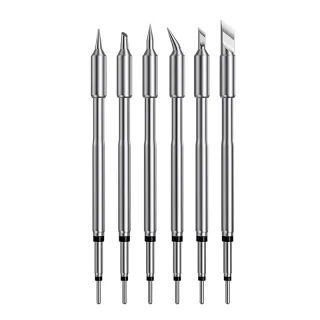 FNIRSI HS-02A Series Soldering Iron Tip Replacement Kit Stainless Steel Solder Heads For HS-02 Electric Soldering Iron
