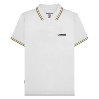 Lambretta - "SS25" Poloshirt für Herren (Weiß/Nussbraun)