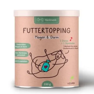 Hunderunde Futtertopping - Magen & Darm - Verdauung, Darmgesundheit, Ballaststoffe, Präbiotikum 250 g