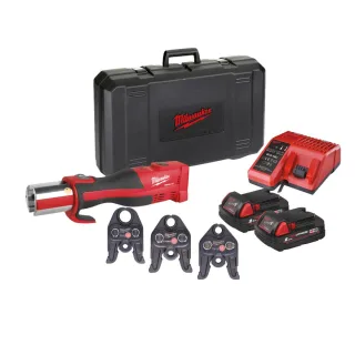 Milwaukee Akku-Presswerkzeug (Sanitär) M18 BLHPT-202C TH-Set schwarz/rot - 4933451135