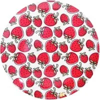 Geda Labels GmbH Frühstücksteller Erdbeeren, (1 St), Rot, 20cm, spülmaschinengeeignet