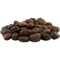 INTERGARDEN Zierkies Dekosteine rot poliert 20 kg, Kieselsteine Garten 2-3 cm, (Sack)