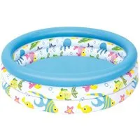 Bestway Planschbecken Bestway 51008 - Planschbecken Coral Kids Ø 102 x 25 cm, rund
