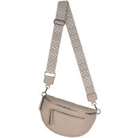 EAAKIE Gürteltasche Bauchtasche Umhängetasche Crossbody-Bag Kunstleder Italy-Design, als Schultertasche, CrossOver, Umhängetasche tragbar