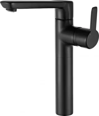 Neuesbad 200 black Waschtischarmatur hoch, mit Ablaufgarnitur, schwarz matt NB1DEBQAN21K1