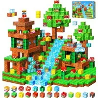 POPOLIC Magnetische Bausteine,Magnetbausteine Kinder,Magnetische Spielzeug Magnetspielbausteine, (108 St., Magnetspielzeug Magnete Kinder), Lernspielzeug ab 3 4 5 6 7 8 9 Jahre Jungen und Mädchen