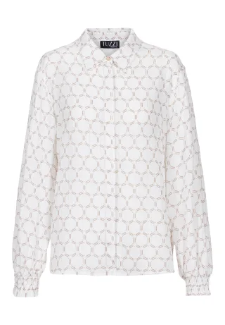 tuzzi - Bluse WHITE mit elastischem Bund ecru/café au lait - Gr. - 38