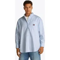 Tommy Jeans Curve Hemdbluse TJW OVS BADGE OXFORD SHIRT EXT in Großen Größen, Oxford Qualität, oversized, Logo-Badge