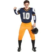 Boland Kostüm American football Kostüm für Herren, Mehrfarbig