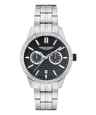 Aston Martin Icon Hdl Herren-Silberarmbanduhr MTIH2S603