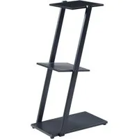 en.casa Standregal, »Rollag« Beistellregal aus Metall 72x40x25cm Schwarz