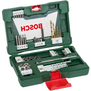 Bosch V-Line TiN-Bohrer- und Bit-Set, 48-teilig, mit Magnetstab und Kegelsenker - 2607017314