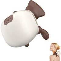 Tekoo Nacken-Massagegerät Nacken- & Schultermassagegerät Kabellos mit Wärmefunktion, Packung, 5D-Massageköpfe für realistisches Greifen, Kabellos & Leise