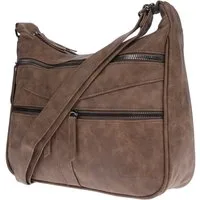 Christian Wippermann Umhängetasche Damen Tasche Schultertasche Umhängetasche Crossover (einzeln), Bag Leder Optik Handtasche