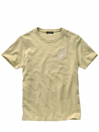 Mey & Edlich Herren Felszeichen-Shirt Grün 100 % Baumwolle