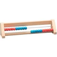 Wissner® aktiv lernen Lernspielzeug Rechenrahmen 20er Zahlenraum,  RE-Wood® Abakus Rechenschieber, RE-Plastic®