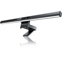 CSL Schreibtischlampe LED Monitor Lampe, Screenbar dimmbar, Monitorlampe, Leuchte, LED Monitorlampe, Bildschirmlampe mit Dimmfunktion, Ein-/Ausschalter, Mehrere Helligkeitsstufen, Einstellbare Farbtemperatur, Memory-Funktion, 35° schwenkbar, LED fest