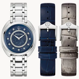Bulova Duality Silber Damen Armbanduhr 96X160