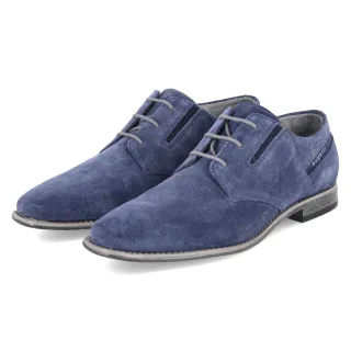 Bugatti Halbschuhe  Blau - Gr. 40 -  Leder und Textil