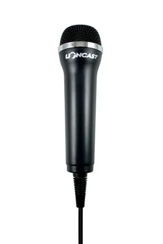 Lioncast Mikrofon für PC PS2 PS3 Xbox One Wii sowie Wii U mit USB-Anschluss schwarz