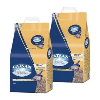 CATSAN Ultra plus Klumpstreu 2x15 l