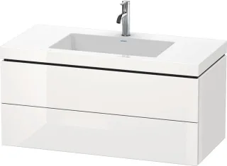 Duravit L-Cube c-bonded Set wandhängend Weiß Hochglanz 1000x480x500 mm - LC6928O8585 LC6928O8585