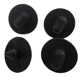 4x Original Seat / Skoda Fussmatten Befestigung Clips Halter OVAL DREHKNEBEL