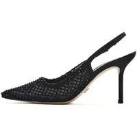 Derimod Slingback-Pumps aus Leder mit hohem Absatz mit Strass-Details Pumps Echtes Leder, Slingback-Verschluss, Strass-Detail, Stilettoabsatz