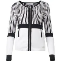 Passioni Cardigan Schwarz-Weiß Colourblocking Cardigan