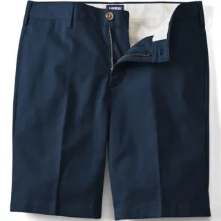 Chino-Shorts mit Komfortbund, Herren,  Blau, Baumwolle, by Lands' End