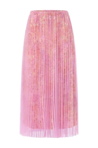 Rich & Royal - Tulle plissee skirt soft orchid - Gr. - 40