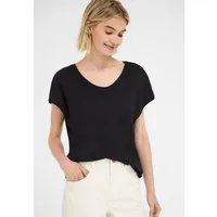 STREET ONE STUDIO V-Shirt im soften Baumwoll-Mix
