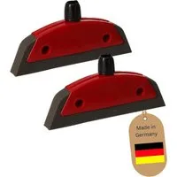 Novaliv Kehrgarnitur 19701-2xStuck, 2er Set Schaumstoffbesen mit Abzieher Besenkopf Gummi Friseurbesen Sch