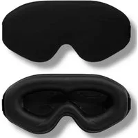 ZUKUNFTSENKEL Schlafmaske 3D Schlafbrille für Damen & Herren – 100% Lichtblocker, Ideal für Reisen, Schlaf & Meditation, Augenfreiraum, verstellbar & weich