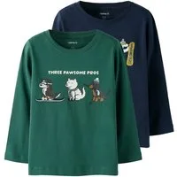 Name It T-Shirt NMMVUX 2P LS TOP (Packung, 2-tlg) Baumwollmischung