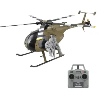 RC ERA C189S MD500 2.4G 4CH 6-Axis Gyro Optical Flow Localization Altitude Hold Dual Brushless Motor 1:28 Scale Flybarle