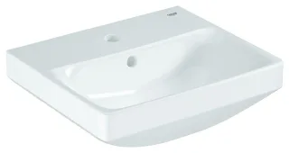 GROHE Handwaschbecken EuroKeramik 102435 45cm 1 Hahnloch mit Überlauf alpinweiß, 102435SH00 102435SH00