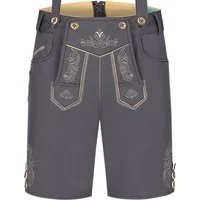 Steigenhöfer Manufaktur Trachtenhose Lukas Softshellhose im Lederhosen Look – Lederhose Herren Stil Tracht (Inklusive verstellbarer Träger) Atmungsaktiv - Schnell trocknend - Wasser- und windabweisend