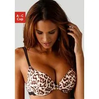 JETTE Push-up-BH mit Leopardenmuster, sexy Dessous