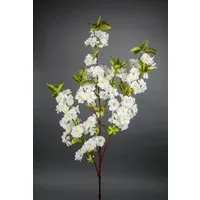 Kunstblume Kirschblütenzweig 105cm ZF künstliche Kirschblüte, Seidenblumen Roß, Höhe 105 cm, Weiß