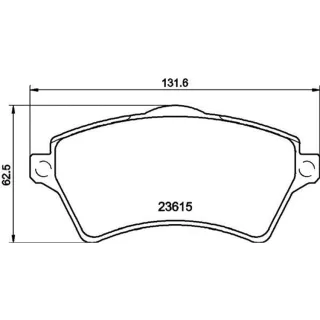 Hella Bremsbel?ge vorne Land Rover Freelander 1 8DB355009-761