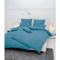 Janine Bettwäsche PIANO 0125 31, Seersucker 100% Baumwolle, uni, bügelfrei, Soft-Seersucker, 2 teilig, Markenreißverschluss, feinfädige Qualität, gekämmte Mako-Garne