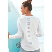 Elbsand Longsleeve Tinna mit Logodruck hinten, Langarmshirt aus Baumwoll-Mix, sportlich-casual